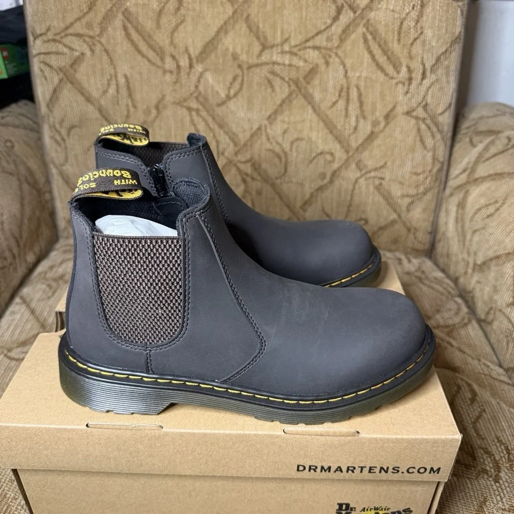 Dr.‎ Airway Martens 2976  Kids Size 6 Wildhorse Lamper Brown Boots Grounge New